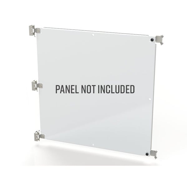 Panel Mounting, 5 in. H x 6 in. W x 2 in. L, Steel, 3 PK